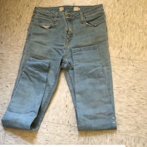 Skinny light washed jeans